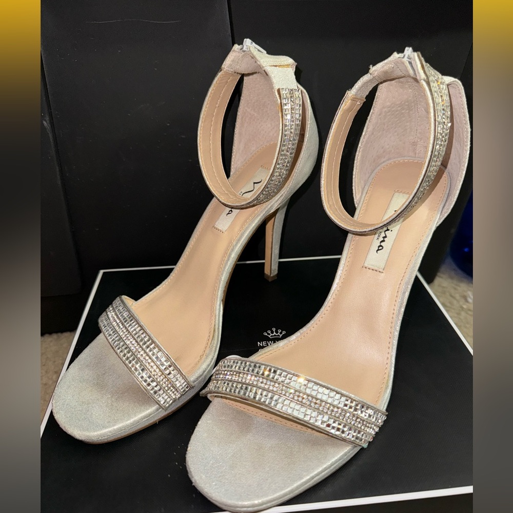 Nina New York Silver High Heels